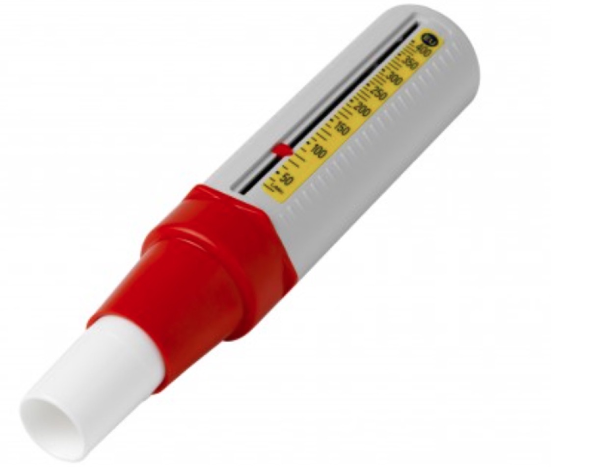 A peak flow meter